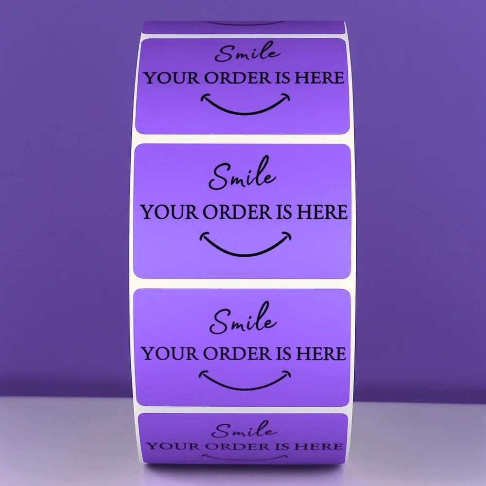 Smile Your Order Is Here Stickers Packaging Labels for Small Business THANK YOU - Picture 5 of 11